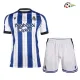 Camisa Titular Infantil Real Sociedad 2025/2026 Edição Final da Copa do Rei Azul/Branco