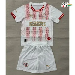 Camisa 4 Infantil PSV Eindhoven 2025/2026 Branco/Vermelho