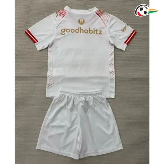 Camisa 4 Infantil PSV Eindhoven 2025/2026 Branco/Vermelho