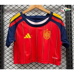 Camisa Curta Titular Versão Jogador Feminina España Copa do Mundo 2026 Amarelo