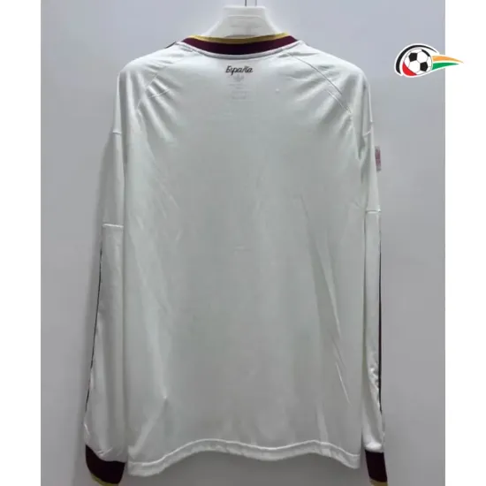 Camisa Reserva España Copa do Mundo 2026 Branco Manga Longa