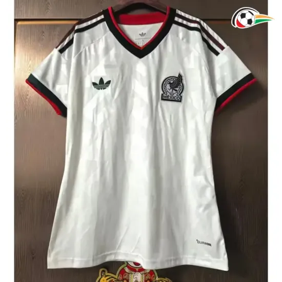 Camisa Reserva Versão Feminina México Copa do Mundo 2026 Branco
