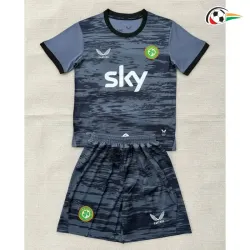 Camisa de Goleiro Alternativa Infantil Irland Copa do Mundo 2026 Cinza/Preto