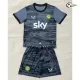 Camisa de Goleiro Alternativa Infantil Irland Copa do Mundo 2026 Cinza/Preto