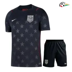 Camisa Reserva Infantil EE.UU Copa do Mundo 2026 Preto