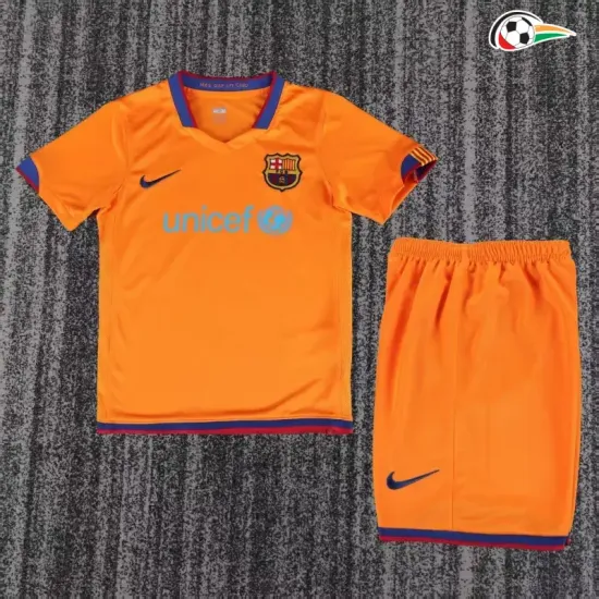 Camisa Retrô Reserva Infantil Barcelona 2006/2007 Laranja