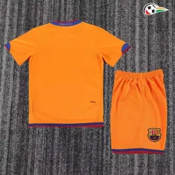 Camisa Retrô Reserva Infantil Barcelona 2006/2007 Laranja