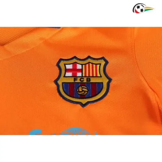 Camisa Retrô Reserva Infantil Barcelona 2006/2007 Laranja