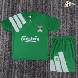 Camisa Retrô Reserva Infantil Liverpool 1992/1993 Verde