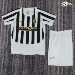 Camisa Retrô Titular Infantil Juventus 2003/2004 Branco/Preto
