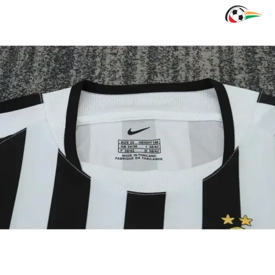 Camisa Retrô Titular Infantil Juventus 2003/2004 Branco/Preto
