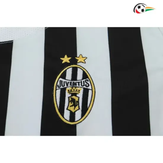 Camisa Retrô Titular Infantil Juventus 2003/2004 Branco/Preto