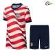 Camisa Titular Infantil EE.UU Copa do Mundo 2026 Vermelho/Branco