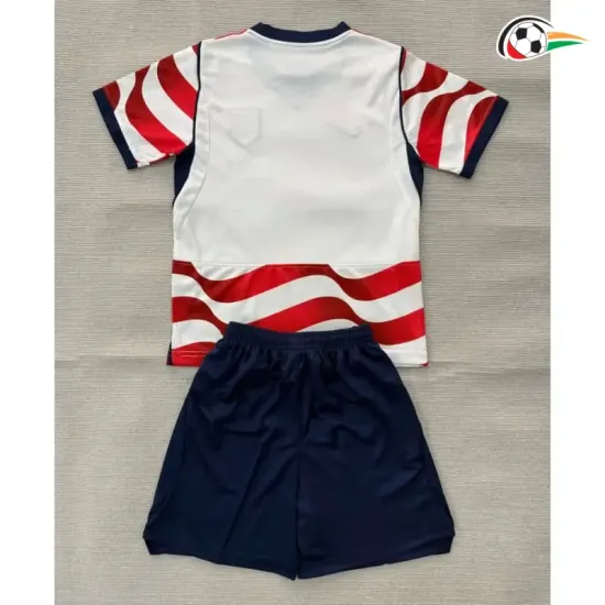 Camisa Titular Infantil EE.UU Copa do Mundo 2026 Vermelho/Branco