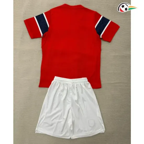 Camisa Titular Infantil Noruega Copa do Mundo 2026 Vermelho/Azul