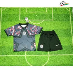 Camisa de Goleiro Infantil Inglaterra Hollywood Copa do Mundo 2026 Preto