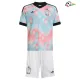 Camisa Reserva Infantil Bélgica Copa do Mundo 2026 Rosa/Azul Claro