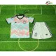 Camisa Reserva Infantil Bélgica Copa do Mundo 2026 Rosa/Azul Claro
