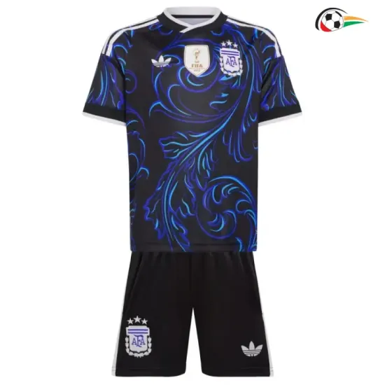 Camisa Reserva Infantil Copa do Mundo Argentina 2026 Azul com FIFA2022