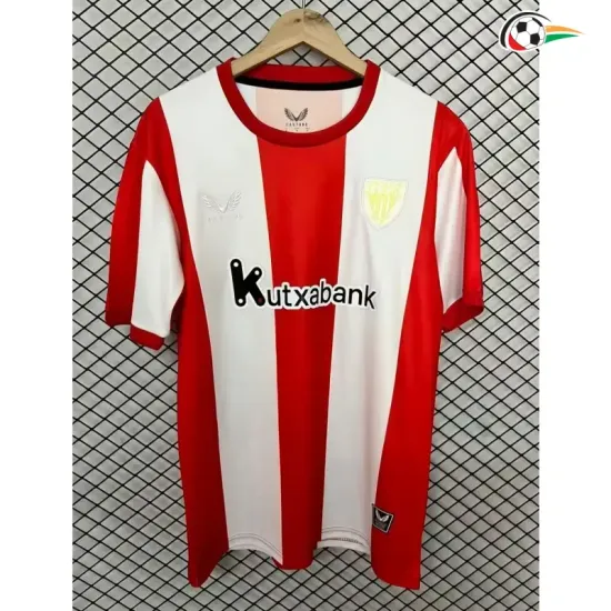 Camisa Retrô Athletic de Bilbao 2026/2027 Vermelho/Branco