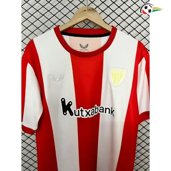 Camisa Retrô Athletic de Bilbao 2026/2027 Vermelho/Branco