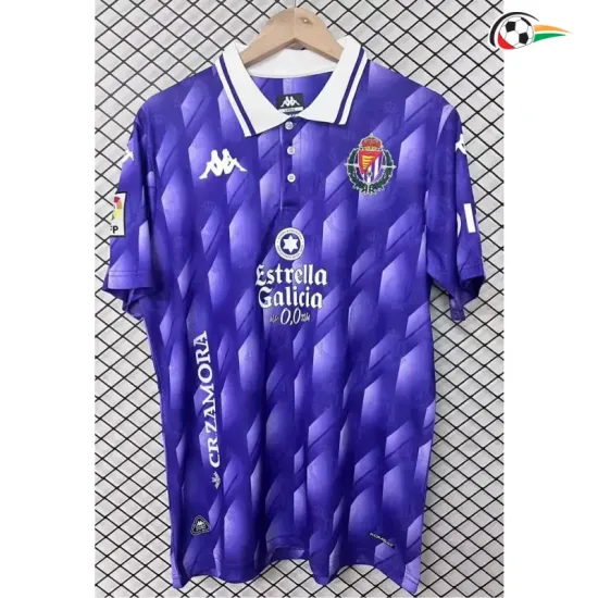 Camisa Retrô Real Valladolid 2026/2027 Roxo/Branco