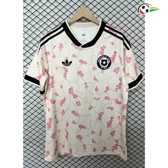 Camisa Reserva Chile Copa do Mundo 2026 Bege/Rosa