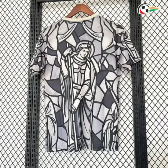 Camisa Inglaterra x Palace 2026 Preto/Cinza/Branco
