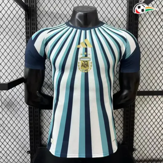 Camisa Versão Jogador Argentina 2026 Edição Especial Branco/Azul/Preto