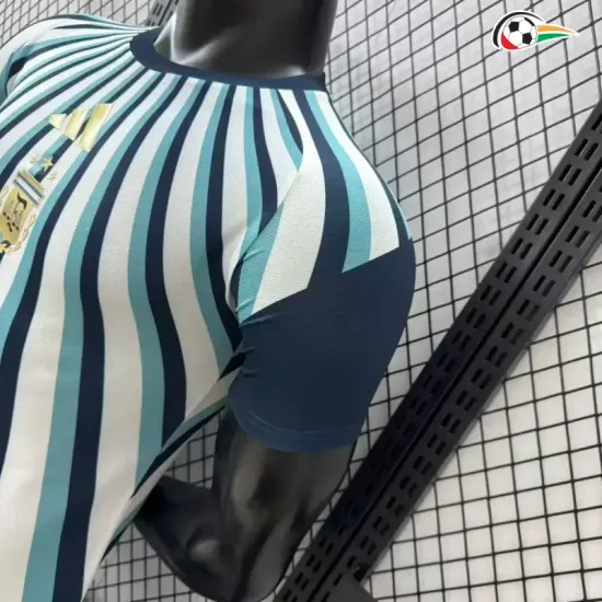 Camisa Versão Jogador Argentina 2026 Edição Especial Branco/Azul/Preto