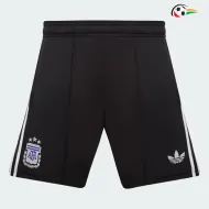 Shorts de Futebol Reserva Argentina Copa do Mundo 2026 Preto