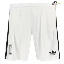 Shorts de Futebol Reserva Bélgica Copa do Mundo 2026 Branco