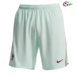 Shorts de Futebol Reserva Francia Copa do Mundo 2026 Verde Menta