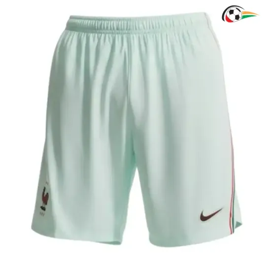 Shorts de Futebol Reserva Francia Copa do Mundo 2026 Verde Menta