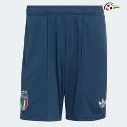 Shorts de Futebol Reserva Italia Copa do Mundo 2026 Azul Marinho