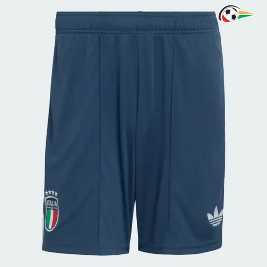 Shorts de Futebol Reserva Italia Copa do Mundo 2026 Azul Marinho