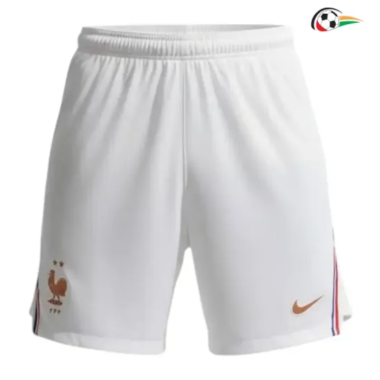Shorts de Futebol Titular Francia Copa do Mundo 2026 Branco