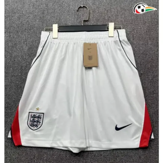 Shorts de Futebol Titular Inglaterra Copa do Mundo 2026 Branco