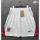 Shorts de Futebol Titular Inglaterra Copa do Mundo 2026 Branco