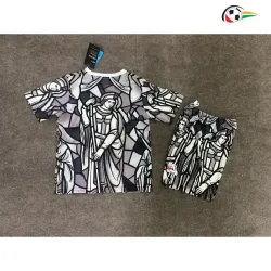 Camisa Infantil Inglaterra x Palace 2026 Preto/Cinza/Branco