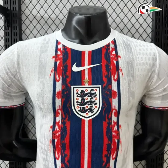 Camisa Versão Jogador Inglaterra 2026 Edição Especial Branco/Vermelho/Azul