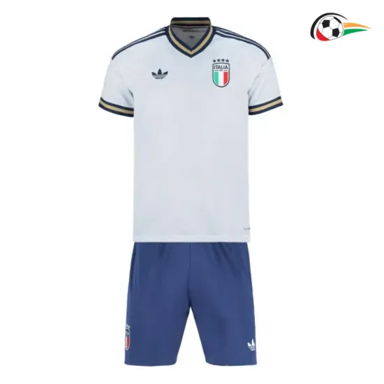 Camisa Reserva Infantil Italia Copa do Mundo 2026 Branco