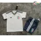 Camisa Reserva Infantil Italia Copa do Mundo 2026 Branco