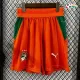 Shorts de Futebol Titular Versão Jogador Costa de Marfil Copa do Mundo 2026 Laranja