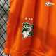 Shorts de Futebol Titular Versão Jogador Costa de Marfil Copa do Mundo 2026 Laranja