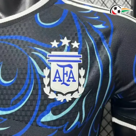 Camisa Reserva Versão Jogador Argentina Copa do Mundo 2026 Preto/Azul