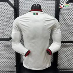 Camisa Reserva Versão Jogador México Copa do Mundo 2026 Branco Manga Longa