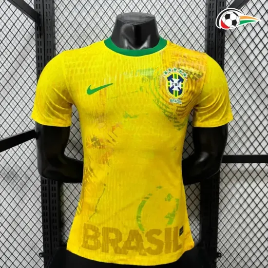 Camisa Versão Jogador Brasil 2026 Edição Especial Amarelo