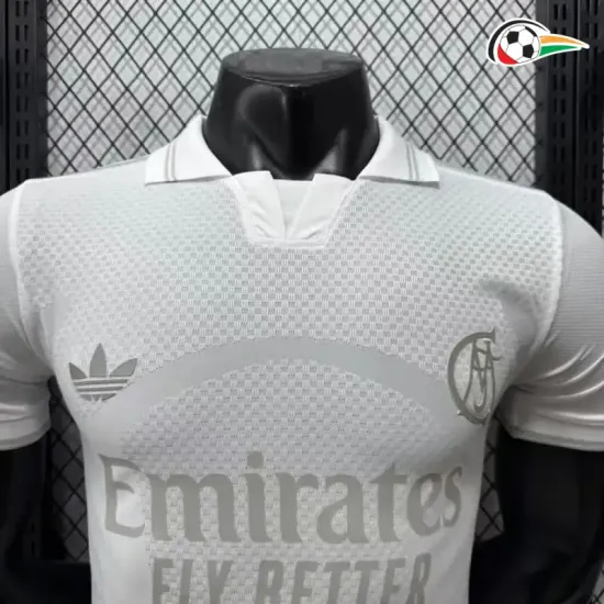 Camisa Versão Jogador Real Madrid 125 Edição De Aniversário 2026/2027 Branco