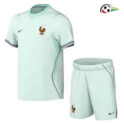 Camisa Reserva Infantil Francia Copa do Mundo 2026 Verde Menta